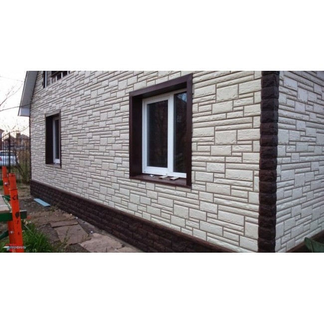 Фасадная панель Альта-профиль Камень Белый - идеальное решение для внешней отделки дома