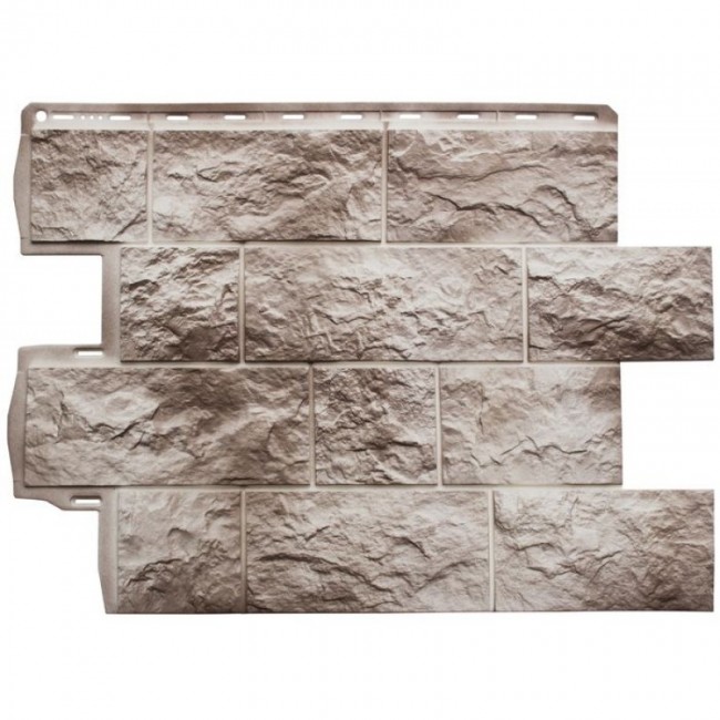 Фасадная панель Альта-профиль Туф Исландский - каменная текстура и объемный образ