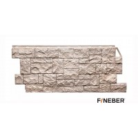 Фасадная панель Fineber Камень дикий Песочный - красота мощи и необузданности