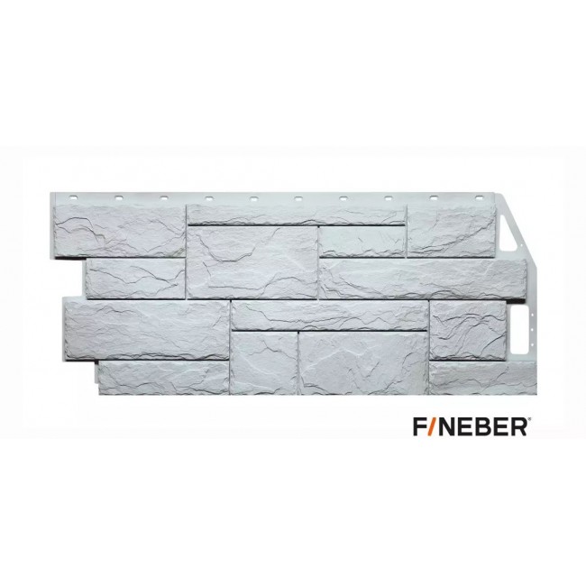 Фасадная панель Fineber Камень природный Жемчужный - идеальное решение для вашего дома