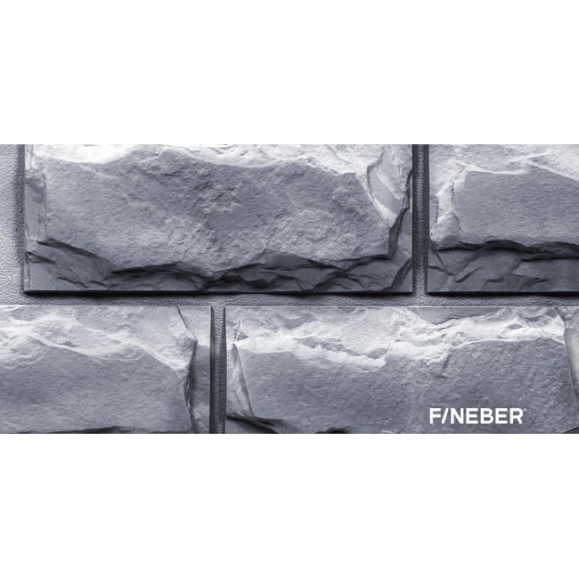 Фасадная панель Fineber Блок Светло-серый - идеальное решение для наружной отделки