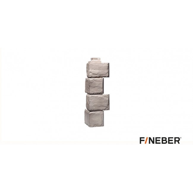 Наружный угол Fineber (Файнбир) Камень природный Песочный