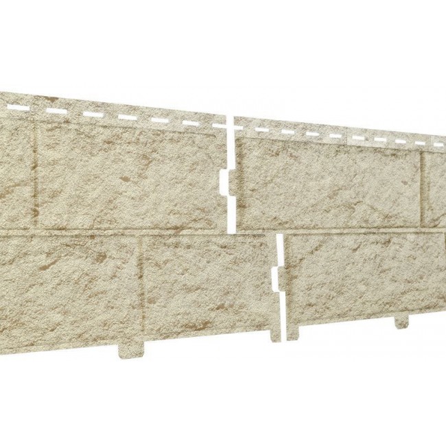 Фасадная панель Ю-пласт Стоун Хаус Камень Золотистый - качественное решение для наружной отделки