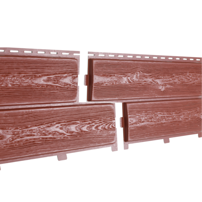 Фасадная панель Ю-пласт Хокла Color Брусника - насыщенные цвета для стильной наружной отделки